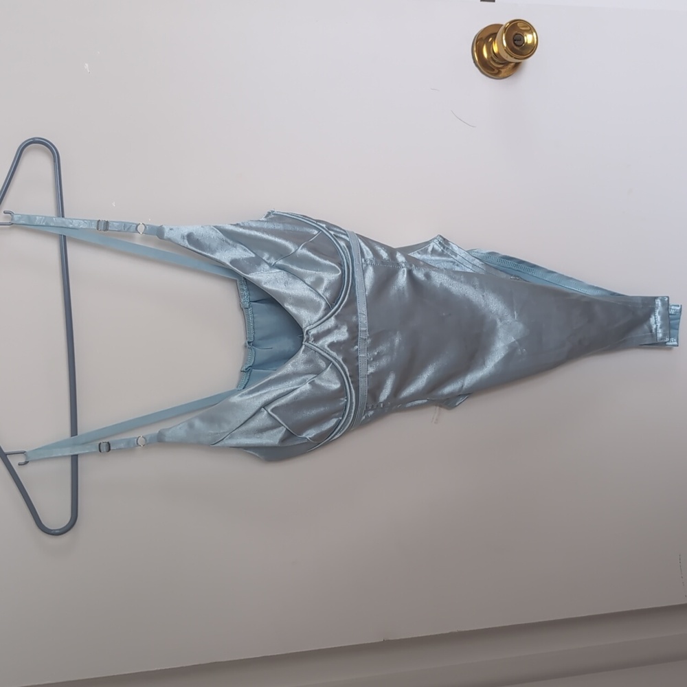 Light blue bodysuit
